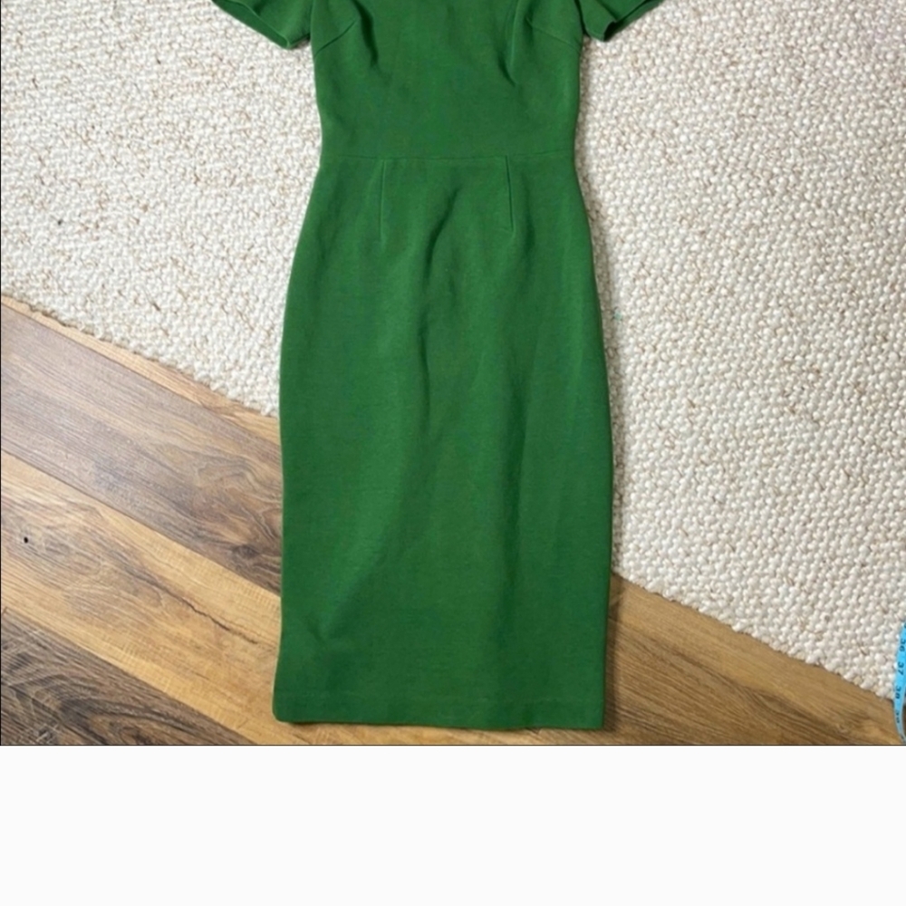 💖Boden Elsa Green Ottoman Ponte dress, sz 6 - Picture 4 of 6